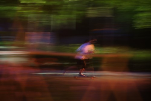 Evening Skateboarder